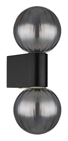 Globo Ander G9 Wandleuchte 2-fach 10W IP44 Schwarz Matt, Aluminium Druckguss Ø10cm 41928-2