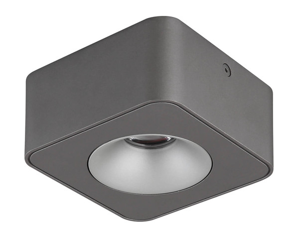 Globo Hangarau LED LED Strahler 6,50W Warmweiß Grau Dunkel, Aluminium 5,5cm 43100-1