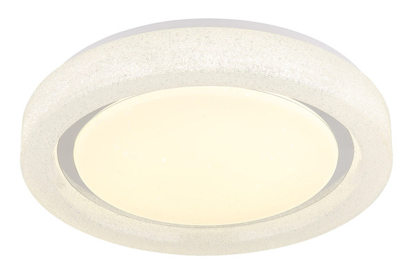 Globo Marcia LED Deckenleuchte 24W Neutralweiß Weiß, Metall Ø38cm 48293-24R