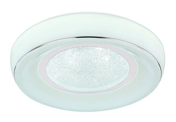 Globo Mickey LED Deckenleuchte 18W CCT Weiß, Metall Fernbedienung Nachtlicht Sparkle-Dekor Memoryfunktion Ø39cm 483110-18