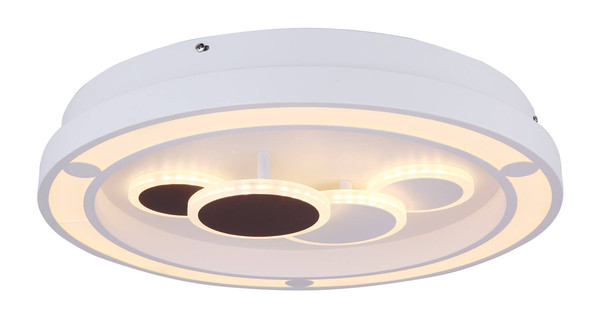 Globo Kolli LED Deckenleuchte 50W CCT Weiß, Metall Fernbedienung Nachtlicht Memoryfunktion Ø48cm 48405-50