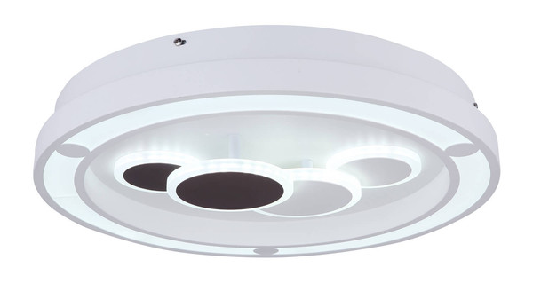 Globo Kolli LED Deckenleuchte 50W CCT Weiß, Metall Fernbedienung Nachtlicht Memoryfunktion Ø48cm 48405-50