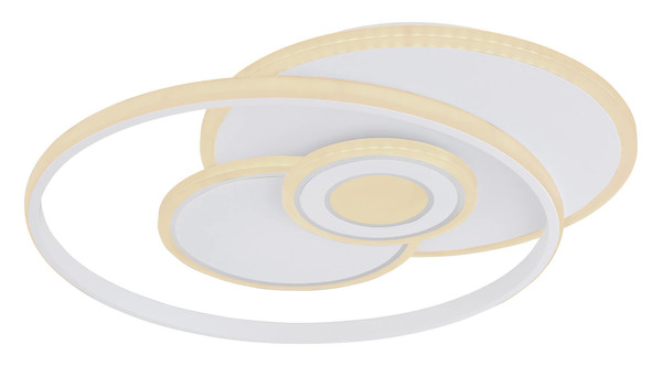 Globo Roderick LED Deckenleuchte 50W CCT Weiß Matt, Metall Fernbedienung Nachtlicht Memoryfunktion 6cm 48442-50SH
