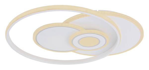 Globo Roderick LED Deckenleuchte 50W CCT Weiß Matt, Metall Fernbedienung Nachtlicht Memoryfunktion 6cm 48442-50SH