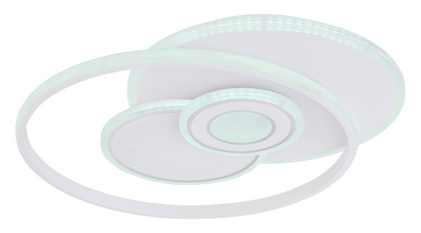Globo Roderick LED Deckenleuchte 50W CCT Weiß Matt, Metall Fernbedienung Nachtlicht Memoryfunktion 6cm 48442-50SH