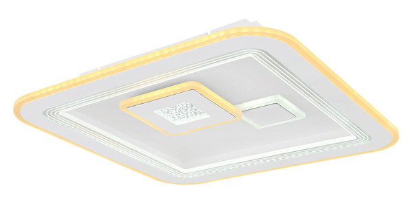 Globo Valeria LED Deckenleuchte 40W CCT Weiß, Metall Fernbedienung Nachtlicht Memoryfunktion 7,4cm 48455-40