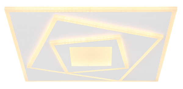 Globo Horni LED Deckenleuchte 24W Warmweiß Weiß, Metall 5,4cm 48539-24