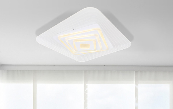 Globo Jocelyn LED Deckenleuchte 40W CCT Weiß, Metall Fernbedienung Nachtlicht Memoryfunktion 6,5cm 48545SH