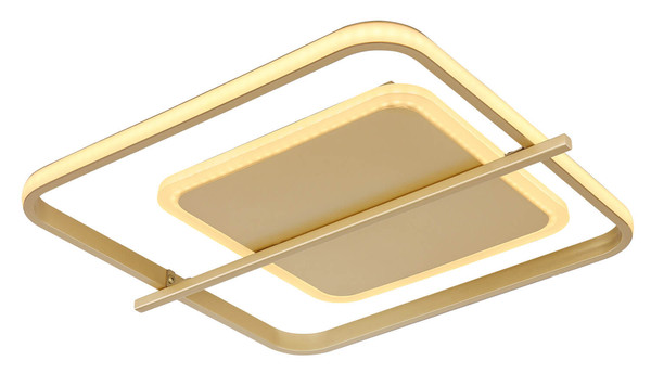 Globo Reball LED Deckenleuchte 36W Warmweiß Goldfarben, Metall 5cm 48553-36