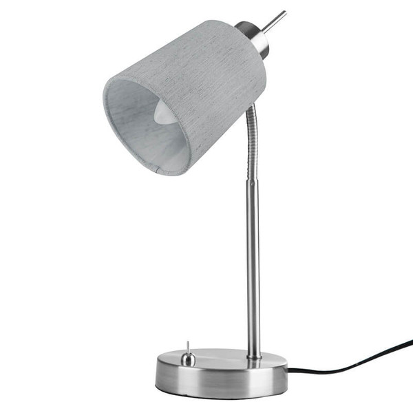Globo Lee E14 Tischleuchte 40W Nickel Matt, Metall Ø10cm 52380119