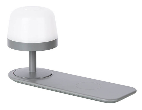 Globo Adam LED Tischleuchte 0,90W Grau Ø9,1cm 53320124