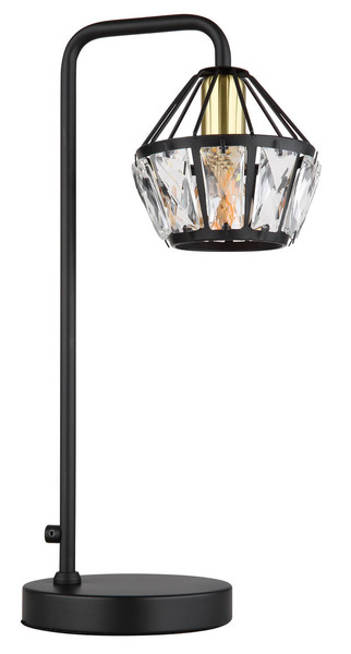 Globo Lois E14 Tischleuchte 40W Schwarz Matt, Metall Ø12,5cm 54359T