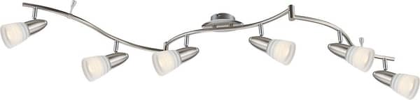 Globo 54536-6 Caleb LED Deckenleuchte 24W Nickel matt warmweiss