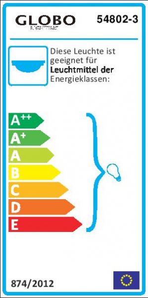 Globo Strahler 3XE14 Metallkäfig chrom