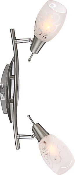 Globo 54984-2 Florita Deckenleuchte 2xE14 Nickel matt