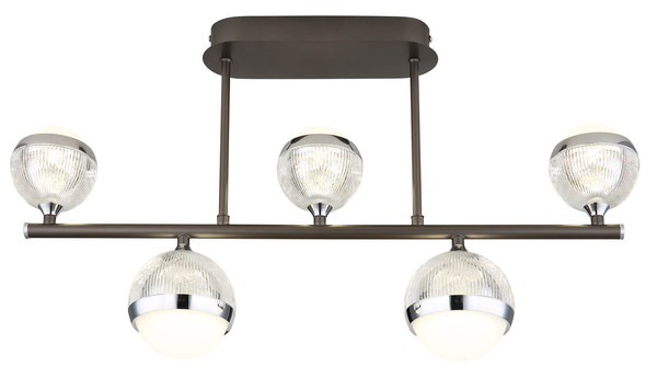 Globo Untsy LED Deckenleuchte 35W CCT Titanfarben Gebürstet, Metall Fernbedienung Nachtlicht Memoryfunktion 37cm 56011-5D