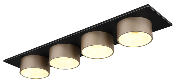 Globo Raymond LED Deckenleuchte 40W Warmweiß Schwarz Matt, Metall Ø15cm 56964-4