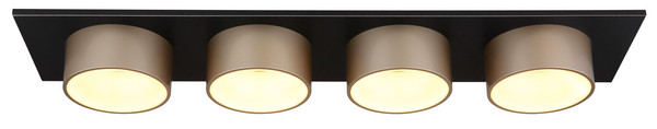 Globo Raymond LED Deckenleuchte 40W Warmweiß Schwarz Matt, Metall Ø15cm 56964-4