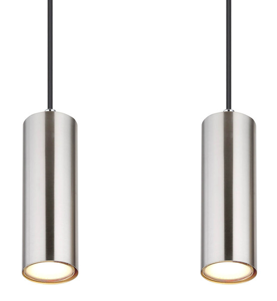 Globo Robby GU10 Hängeleuchte 4-fach 35W Nickel Matt, Metall Ø6cm 57911-4H