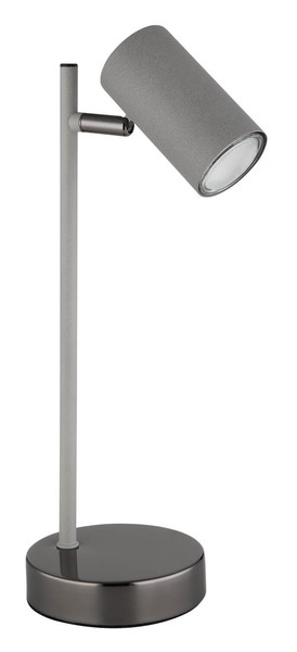 Globo Robby GU10 Tischleuchte 5W Schwarz-Chrom, Metall Ø5,5cm 57911TS