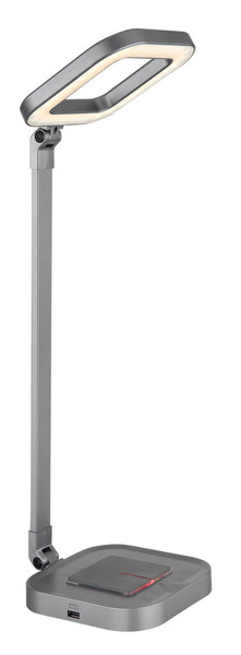 Globo Monaco LED Tischleuchte 8W CCT Grau, Aluminium 58cm 58431