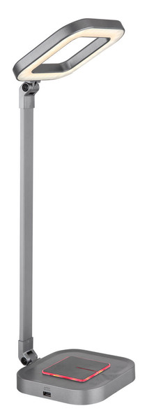 Globo Monaco LED Tischleuchte 8W CCT Grau, Aluminium 58cm 58431
