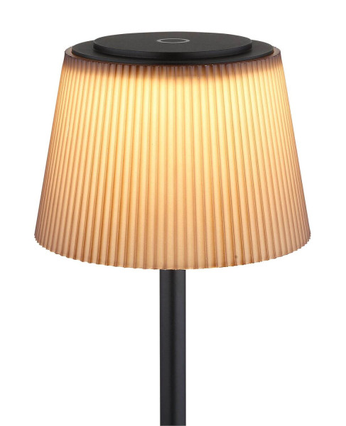 Globo Gregoir LED Stehleuchte 4W CCT IP44 Schwarz Matt, Metall Ø13cm 58434SBB