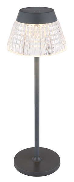 Globo Lora LED Tischleuchte 1W Warmweiß Anthrazit Matt, Metall Ø13,5cm 58456A