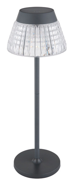 Globo Lora LED Tischleuchte 1W Warmweiß Anthrazit Matt, Metall Ø13,5cm 58456A