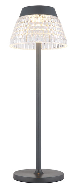 Globo Lora LED Tischleuchte 1W Warmweiß Anthrazit Matt, Metall Ø13,5cm 58456A
