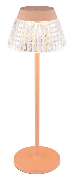 Globo Lora LED Tischleuchte 1W Warmweiß Pfirsichfarben Matt, Metall Ø13,5cm 58456P