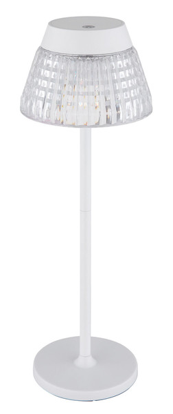 Globo Lora LED Tischleuchte 1W Warmweiß Weiß Matt, Metall Ø13,5cm 58456W