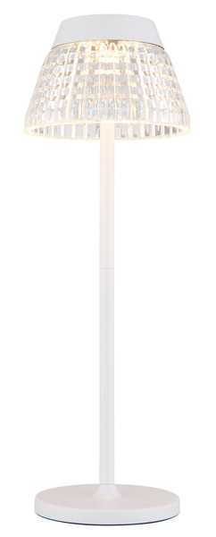 Globo Lora LED Tischleuchte 1W Warmweiß Weiß Matt, Metall Ø13,5cm 58456W