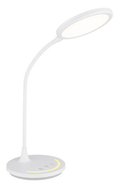 Globo Kenny LED Tischleuchte 12W CCT Weiß Matt Nachtlicht Memoryfunktion Ø15,4cm 58483W