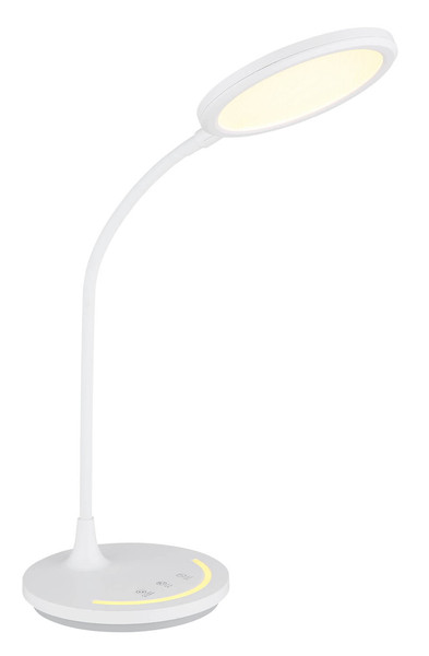 Globo Kenny LED Tischleuchte 12W CCT Weiß Matt Nachtlicht Memoryfunktion Ø15,4cm 58483W