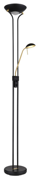 Globo Leonas LED Stehleuchte 20W Warmweiß Schwarz Matt, Metall 180cm 59020B