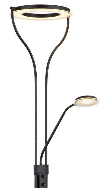 Globo Ebro LED Deckenfluter 20W Warmweiß Schwarz, Metall 194cm 59038SD