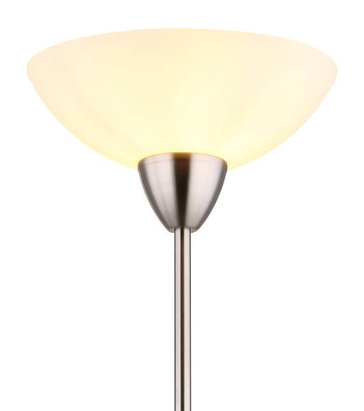 Globo Lima Stehleuchte Nickel Matt, Metall Ø28cm 59945