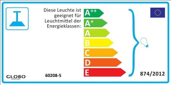 Globo 60208-5 Odin Hängeleuchte 5xE27