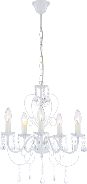 Globo 63126-5 Pinja Hängeleuchte 5xE14 Weiss