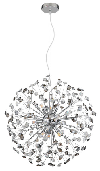 Globo Katrina G9 Luster 9-fach 3,50W Warmweiß Verchromt, Metall Ø60cm 64135H2C