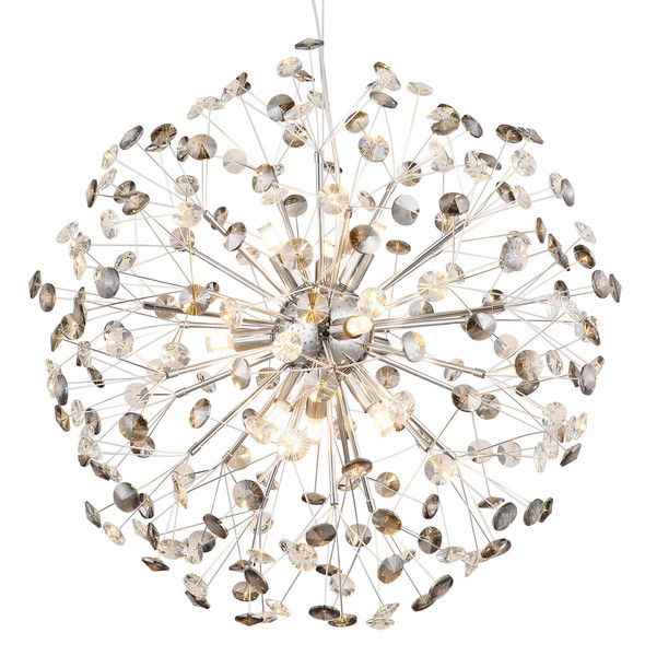 Globo Katrina G9 Luster 9-fach 3,50W Warmweiß Verchromt, Metall Ø60cm 64135H2C