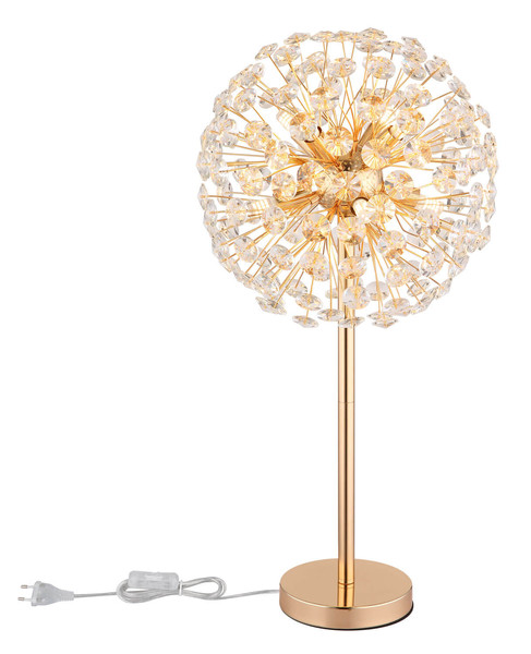 Globo Katrina G9 Tischleuchte 8-fach 3,50W Warmweiß Goldfarben, Metall Ø35cm 64135T