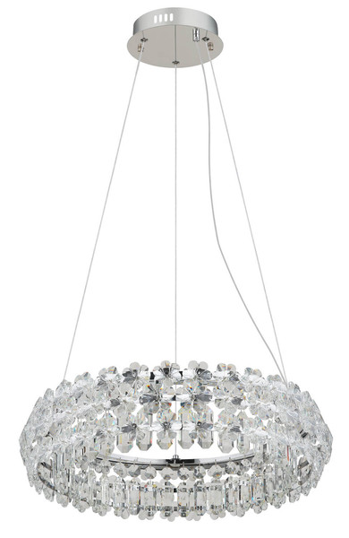 Globo Diann LED Hängeleuchte 50W Neutralweiß Verchromt, Metall Ø60cm 64140H