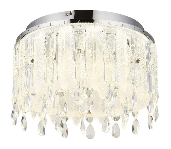 Globo Klunka LED Deckenleuchte 38W CCT Verchromt, Metall Fernbedienung Nachtlicht Memoryfunktion Ø38cm 67176-38D