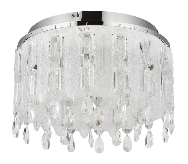 Globo Klunka LED Deckenleuchte 38W CCT Verchromt, Metall Fernbedienung Nachtlicht Memoryfunktion Ø38cm 67176-38D