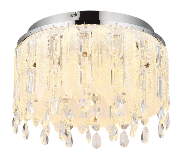 Globo Klunka LED Deckenleuchte 38W CCT Verchromt, Metall Fernbedienung Nachtlicht Memoryfunktion Ø38cm 67176-38D