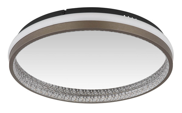 Globo Della LED Deckenleuchte 40W CCT Schwarz Matt, Metall Nachtlicht Memoryfunktion Ø39,7cm 67179D