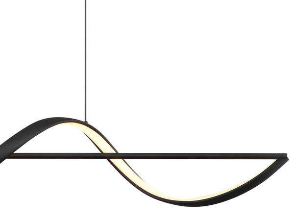 Globo Violino LED Hängeleuchte 24W Warmweiß Schwarz Matt, Metall 150cm 67207-24