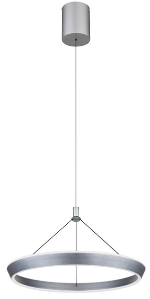 Globo Ferra LED Hängeleuchte 40W Warmweiß Grau Matt, Metall Ø50cm 67316